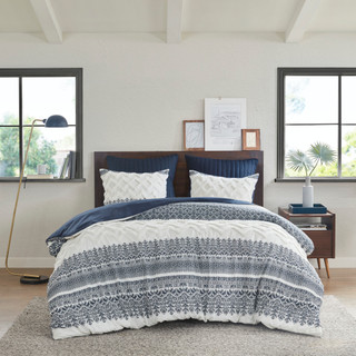 Thumbnail 12: Ink + Ivy Ink & Ivy Mila Cotton Printed Duvet Cover Set 