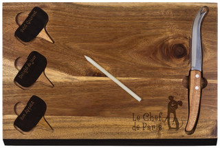 Thumbnail 1: Toscana Toscana Rataouille Delio Acacia Cheese Board & Tools Set 