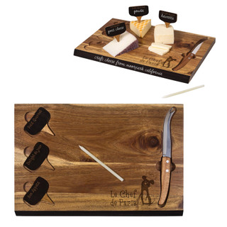 Thumbnail 3: Toscana Toscana Rataouille Delio Acacia Cheese Board & Tools Set 