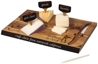 Thumbnail 2: Toscana Toscana Rataouille Delio Acacia Cheese Board & Tools Set 