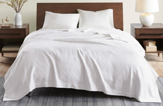 Thumbnail 8: Madison Park Madison Park Solid Egyptian Cotton Blanket 
