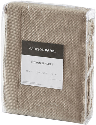 Thumbnail 12: Madison Park Madison Park Solid Egyptian Cotton Blanket 