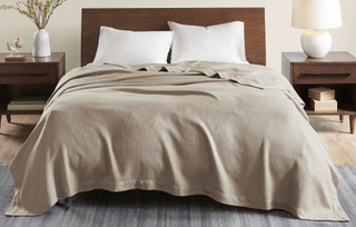 Thumbnail 8: Madison Park Madison Park Solid Egyptian Cotton Blanket 
