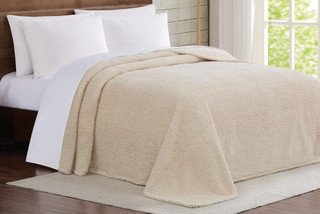 Thumbnail 4: Brooklyn Loom Brooklyn Loom Marshmallow Sherpa Blanket 