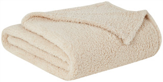 Thumbnail 12: Brooklyn Loom Brooklyn Loom Marshmallow Sherpa Blanket 