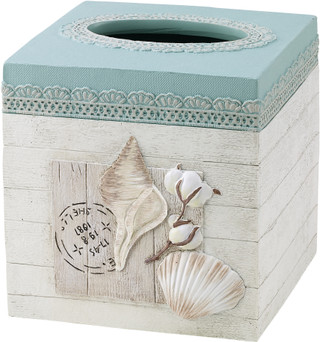 Thumbnail 2: AVANTI Avanti Farmhouse Shell Tissue Box Cover 