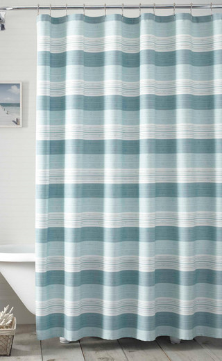 Thumbnail 2: TOMMY BAHAMA Tommy Bahama Hula Beach Medium Blue Shower Curtain 