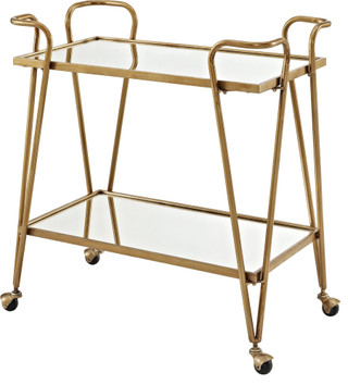 Thumbnail 1: Linon Linon Victory Gold Mid-Century Bar Cart 