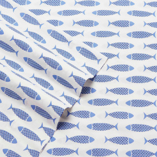 Thumbnail 8: Nautica Nautica Woodblock Fish Sheet Set 