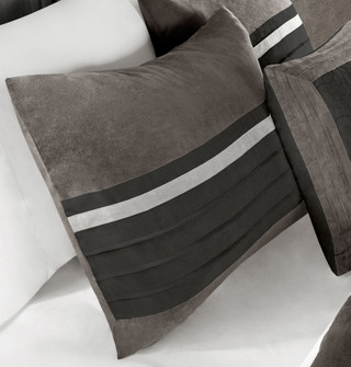 Thumbnail 15: Madison Park Madison Park Palmer Grey 7-pc. Comforter Set 