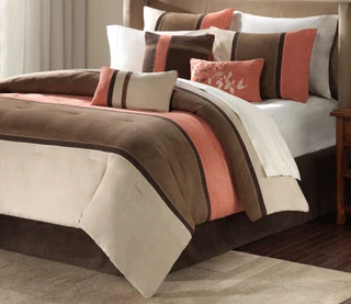 Thumbnail 3: Madison Park Madison Park Palisades Coral 7-pc. Comforter Set 