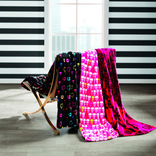 Thumbnail 4: Betsey Johnson Betsey Johnson Betsey Signature Throw Blanket 