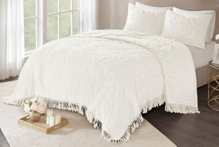 Thumbnail 2: Madison Park Madison Park Laetitia Medallion Coverlet Set 