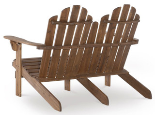 Thumbnail 4: Linon Linon Carson Adirondack Double Bench 