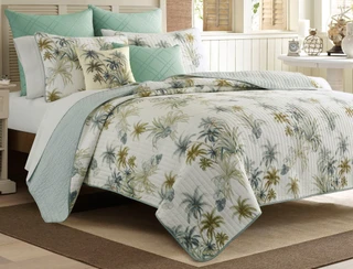 Thumbnail 4: TOMMY BAHAMA Tommy Bahama Serenity Palms Quilt 