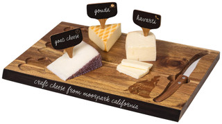 Thumbnail 2: Toscana Toscana Cinderella Delio Acacia Cheese Board & Tools Set 