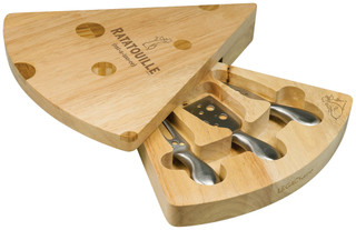 Thumbnail 1: Picnic Time Toscana Ratatouille Swiss Cheese Board & Tools Set 