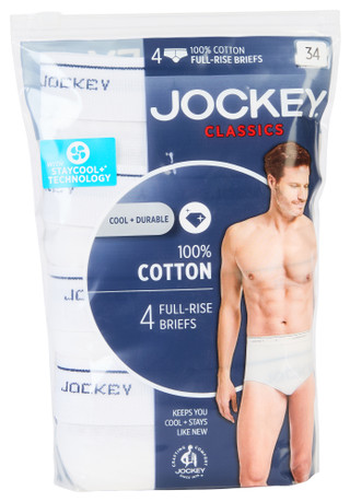 Thumbnail 1: Jockey Jockey Mens Classics 4 Pk Full Rise Briefs 