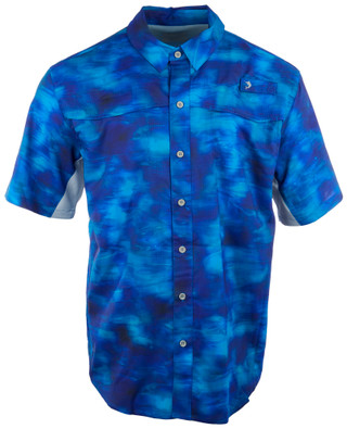 Thumbnail 2: REEL LEGENDS Reel Legends Mens Print Mariner Short Sleeve Shirt 