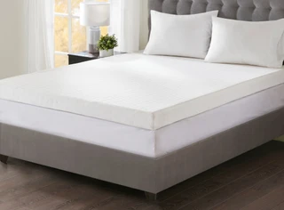 Thumbnail 6: Sleep Philosophy Flexapedic 4'' Memory Foam Mattress Topper 