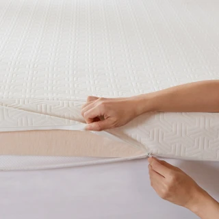 Thumbnail 30: Sleep Philosophy Flexapedic 4'' Memory Foam Mattress Topper 