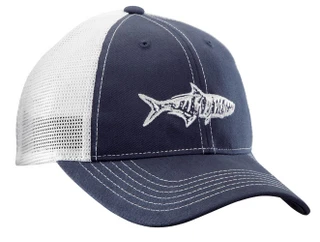 Thumbnail 2: Flying Fisherman Flying Fisherman Mens Tarpon Navy Trucker Hat 