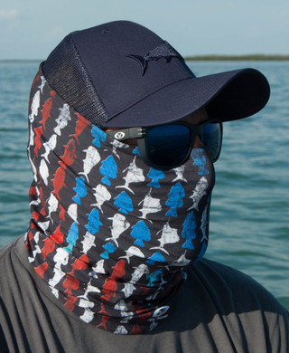 Thumbnail 2: Flying Fisherman Flying Fisherman Mens Fish Flag Sunbandit Face Mask 