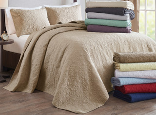 Thumbnail 24: Madison Park Madison Park Quebec Reversible Bedspread Set 
