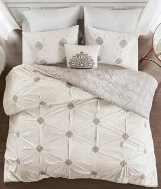 Thumbnail 15: Madison Park Madison Park Malia 4-pc. Duvet Cover Set 