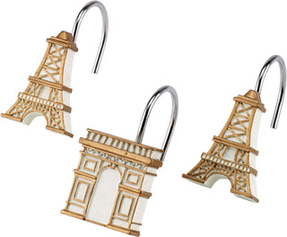 Thumbnail 2: AVANTI Avanti Paris Botanique 12-pc. Shower Curtain Hooks 