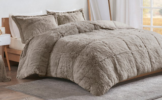 Thumbnail 2: Intelligent Design Intelligent Design Malea Shaggy Long Fur Comforter Mini Set 