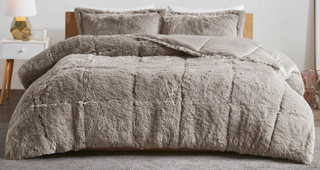 Thumbnail 4: Intelligent Design Intelligent Design Malea Shaggy Long Fur Comforter Mini Set 