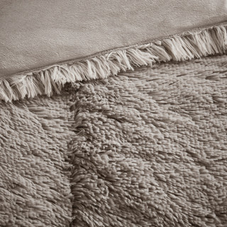 Thumbnail 8: Intelligent Design Intelligent Design Malea Shaggy Long Fur Comforter Mini Set 
