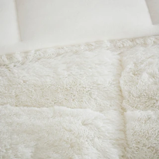 Thumbnail 8: Intelligent Design Intelligent Design Malea Shaggy Long Fur Comforter Mini Set 