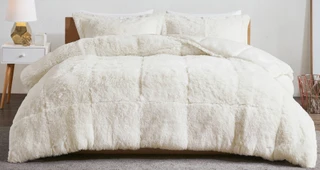 Thumbnail 4: Intelligent Design Intelligent Design Malea Shaggy Long Fur Comforter Mini Set 