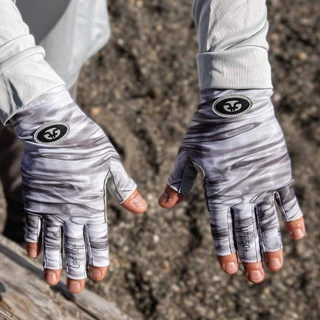 Thumbnail 4: Flying Fisherman Flying Fisherman Sunbandit Gray Water Fishing Gloves 