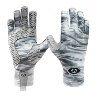 Thumbnail 2: Flying Fisherman Flying Fisherman Sunbandit Gray Water Fishing Gloves 