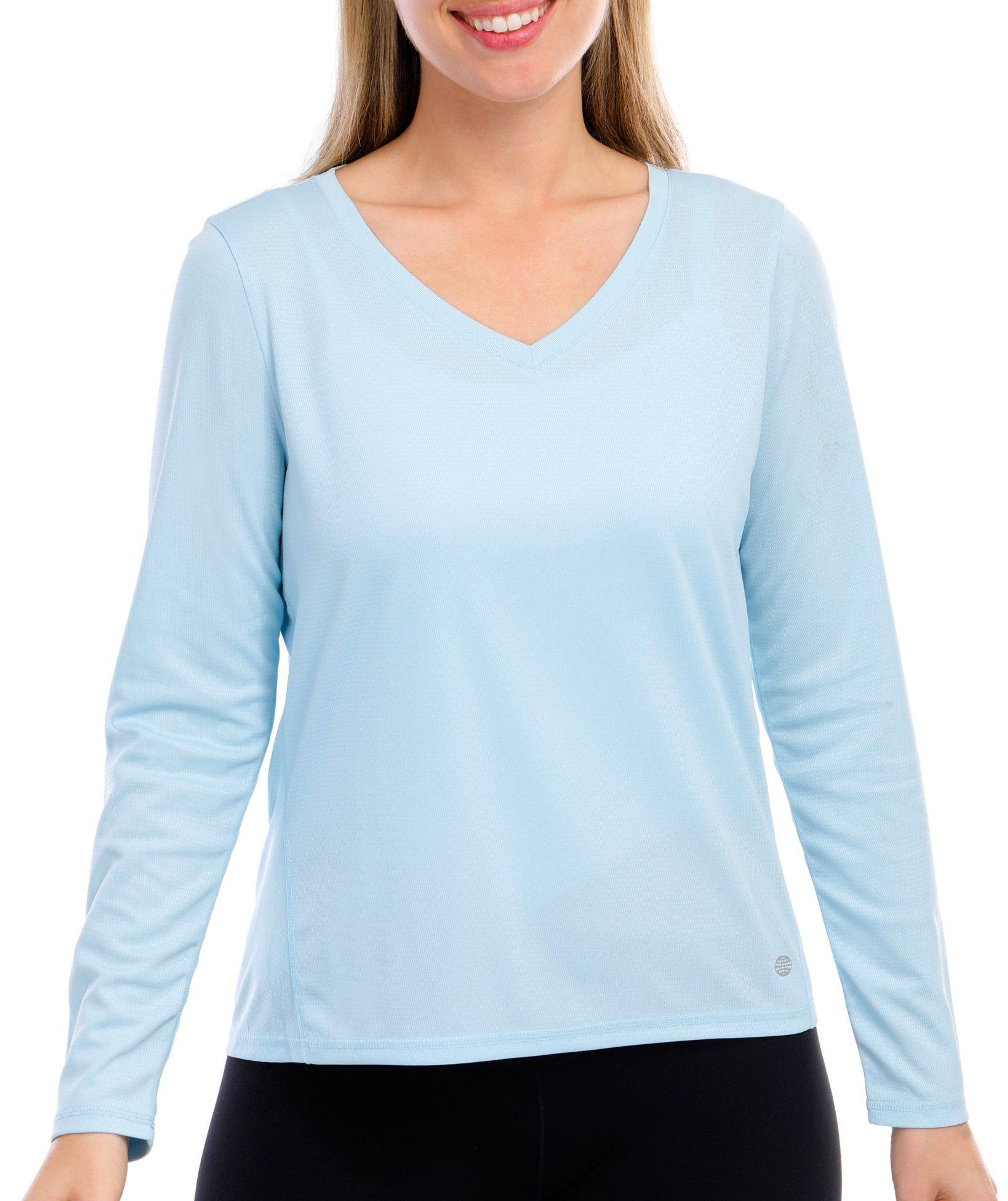 Reel Legends Womens Solid Freeline Long Sleeve Top Bealls Florida