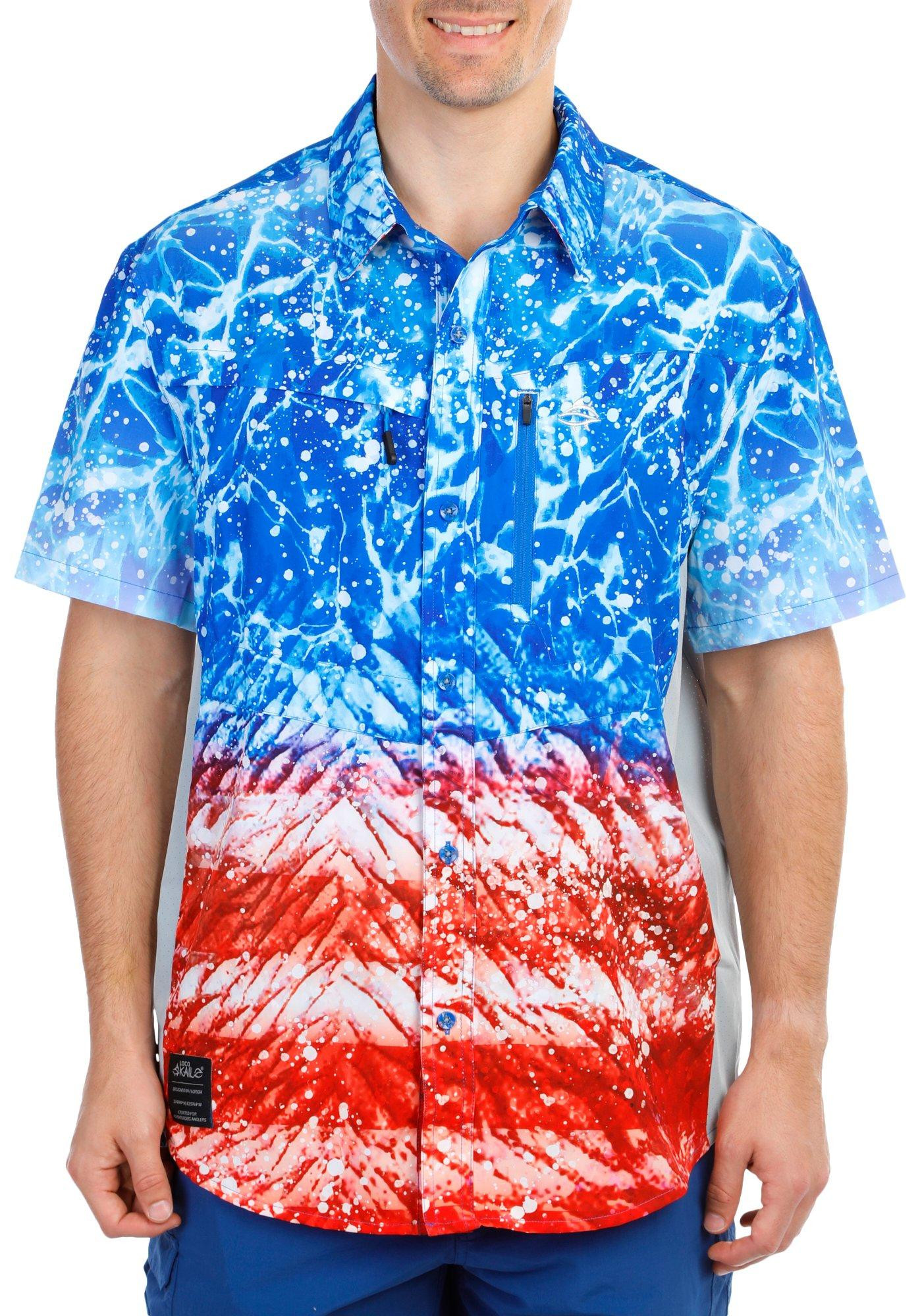 Buy Loco Skailz, Loco Skailz Mens Performance Fishing Short Sleeve