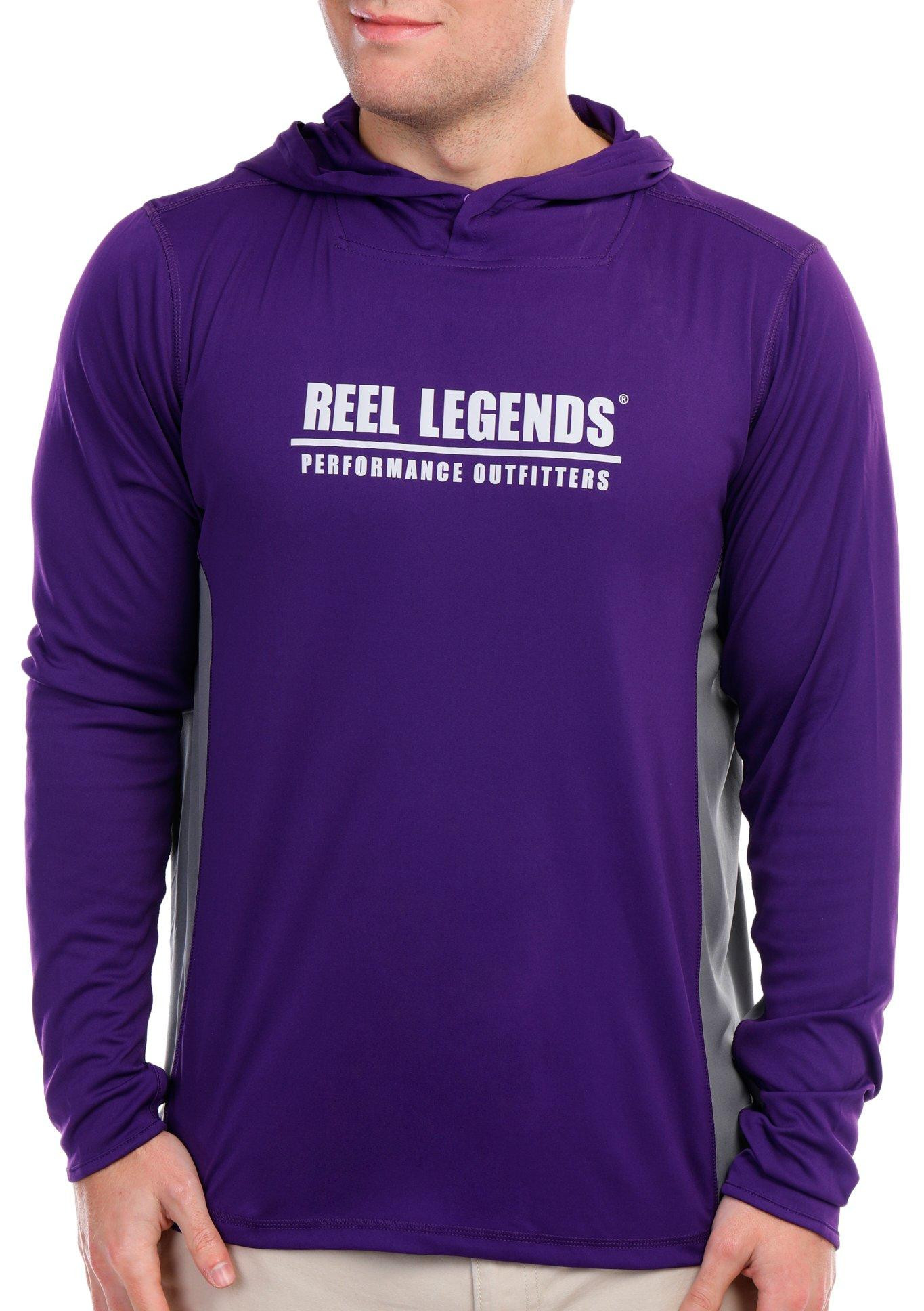 Reel Legends Mens Hooded Reel Tec Long Sleeve Shirt Bealls Florida