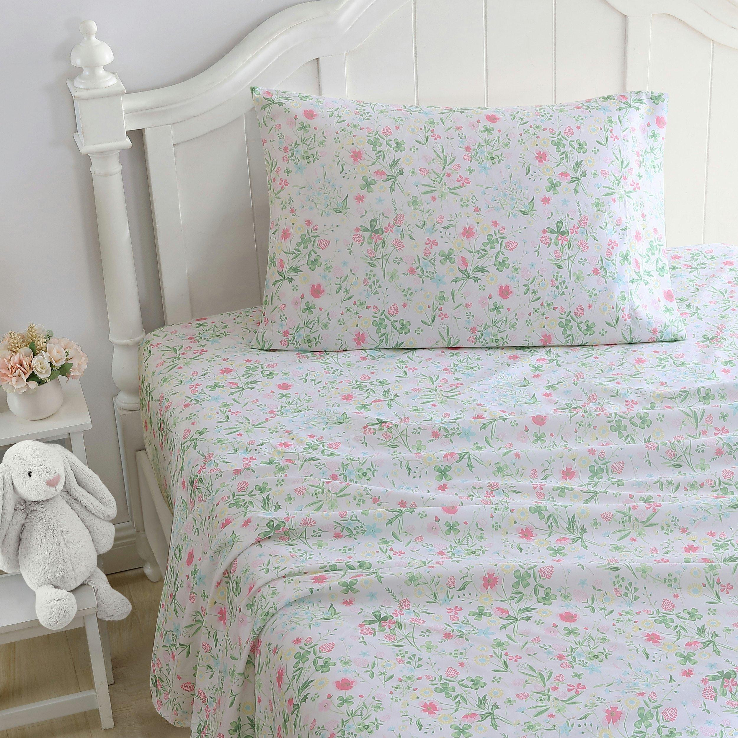 Buy Laura Ashley, Posey Ultra Soft Microfiber Kid Friendly Sheet