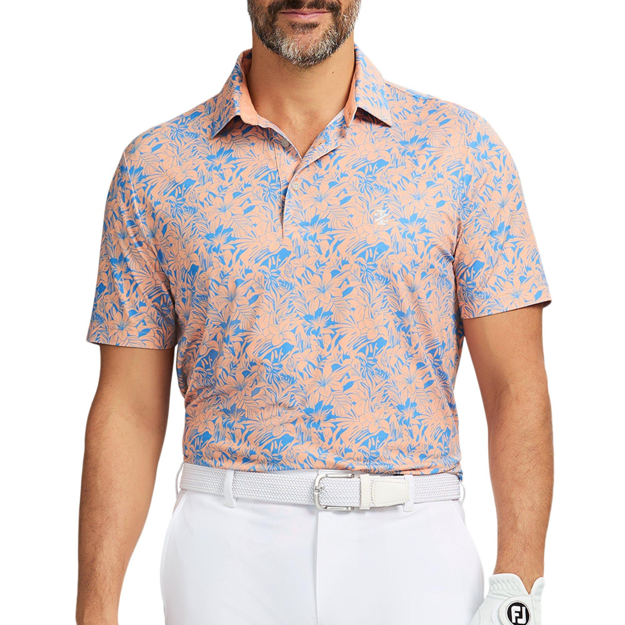 Buy Izod Golf, IZOD Golf Mens Floral Print Polo Shirt Online