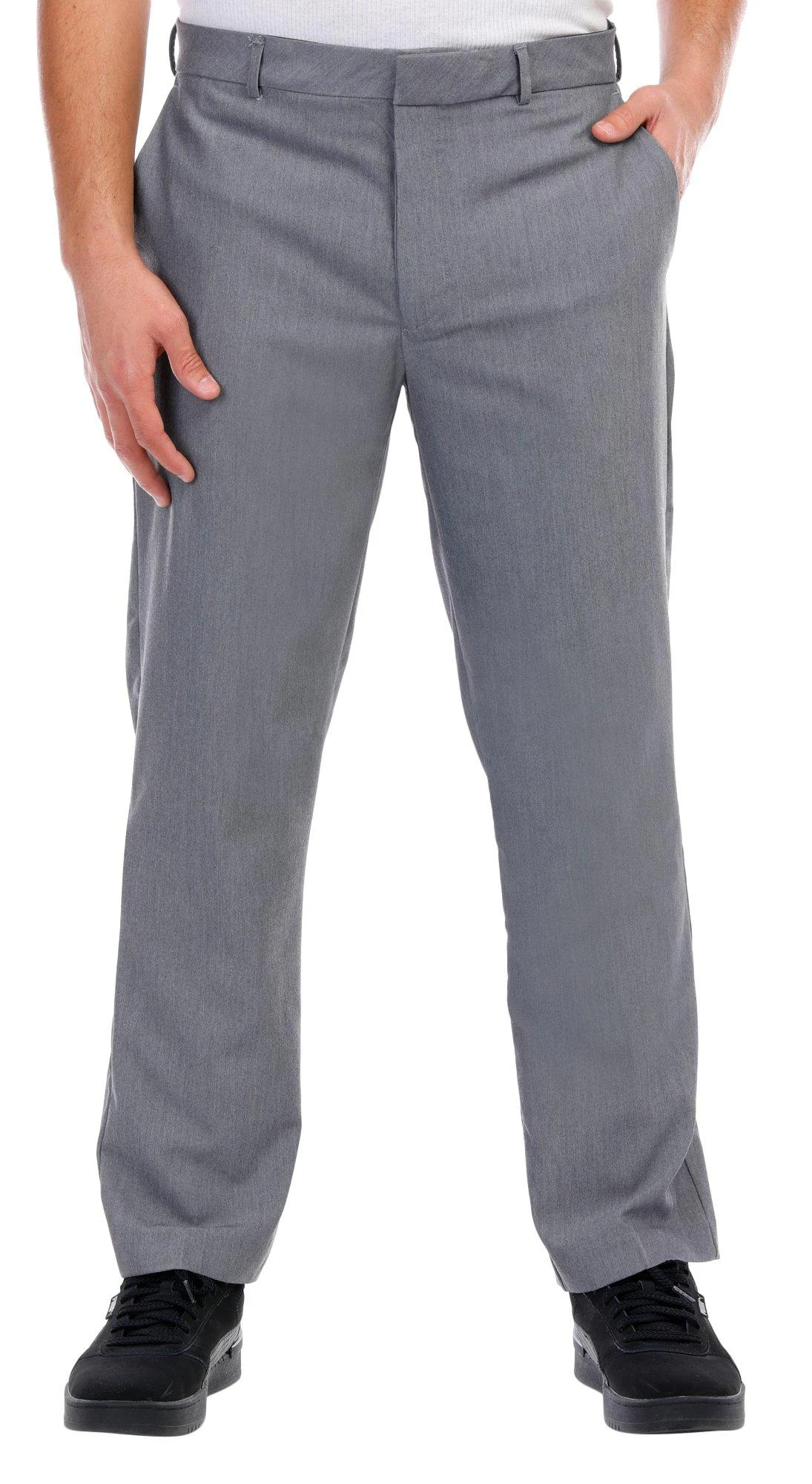 green emerald velvet dress Van Heusen Flex Charcoal Gray Dress Pant main image 1