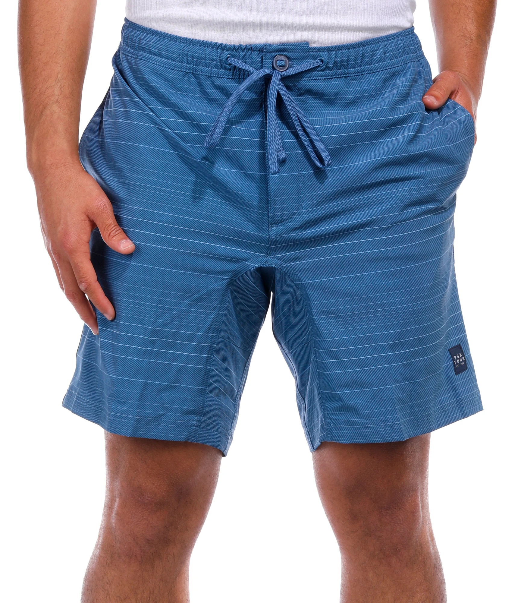 Buy PGA TOUR, PGA Tour Mens Linear Texture Golf Shorts Online