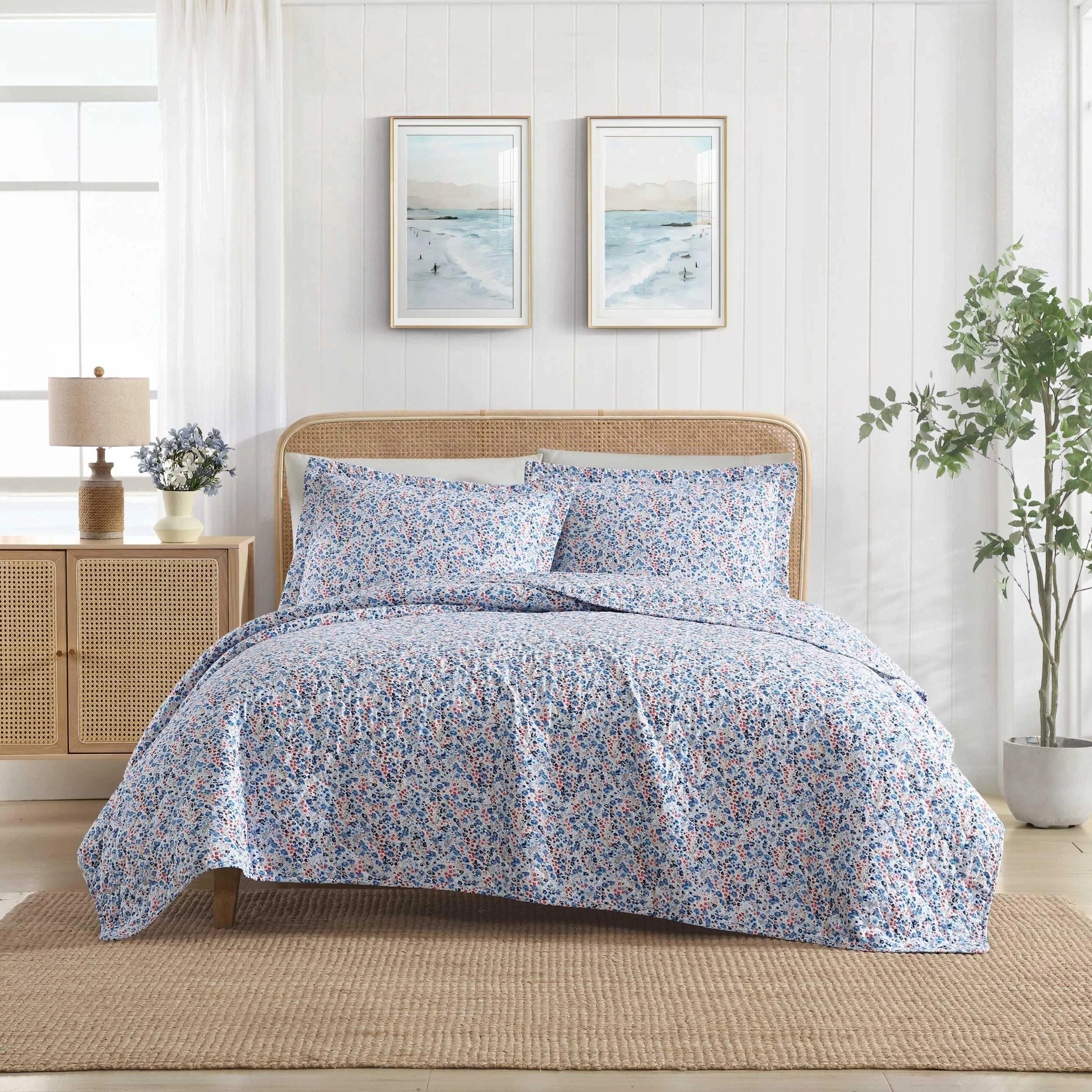 【新品未使用】LAURA ASHLEY フラワーブランケット 140×200cm コルトンチェック柄 ブランケット 140×100cm（ブランケット） | LAURA