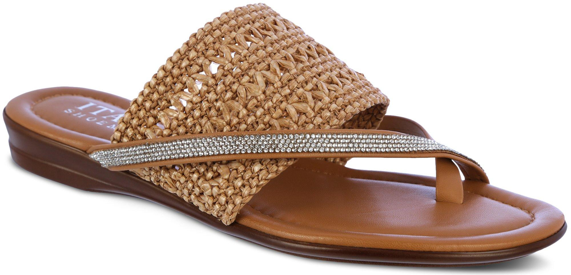 Italian Shoemakers Women's Lucea Dress Sandals in Natural, 8 M