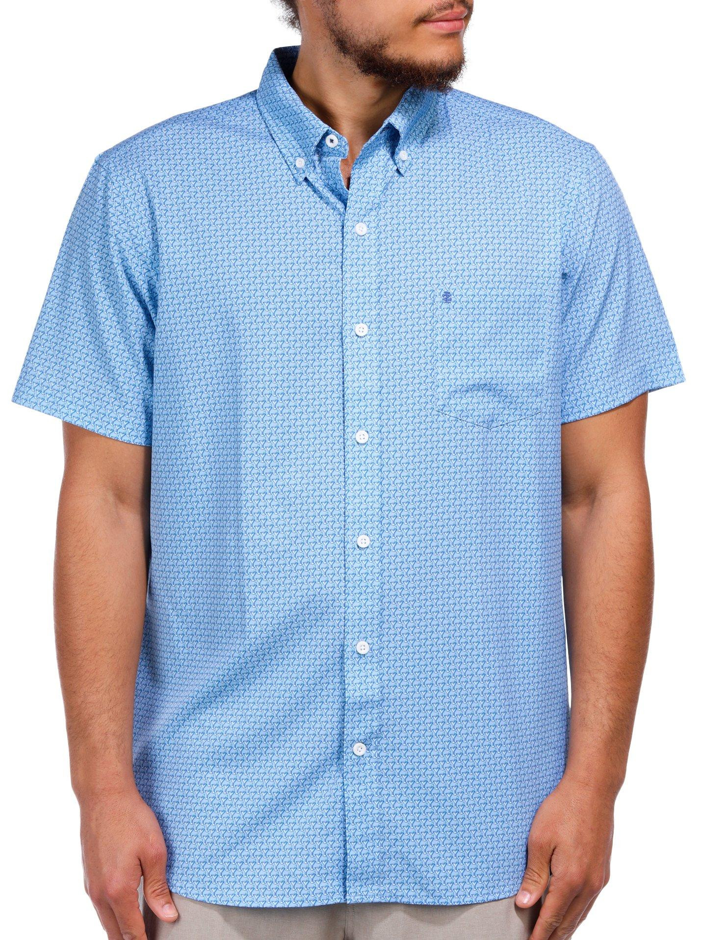Buy IZOD, IZOD Men's Martini Print Short Sleeve Buttoned Shirt