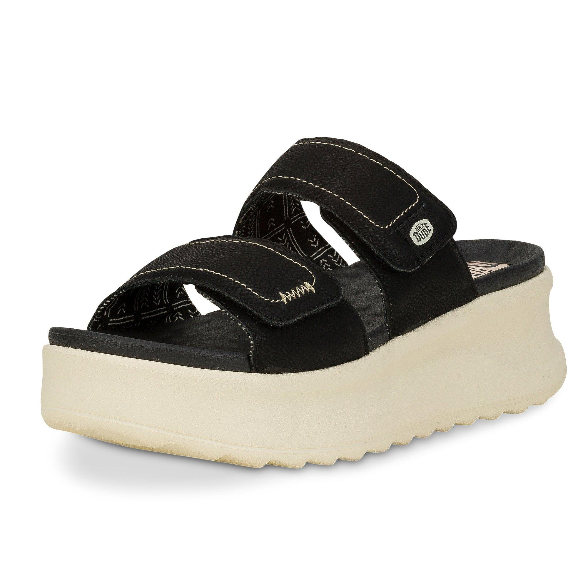 Hey Dude Black Slide Sandals Amazon.com | HEYDUDE Phoenix Patriotic (Little Kid/Big Kid  main image 2