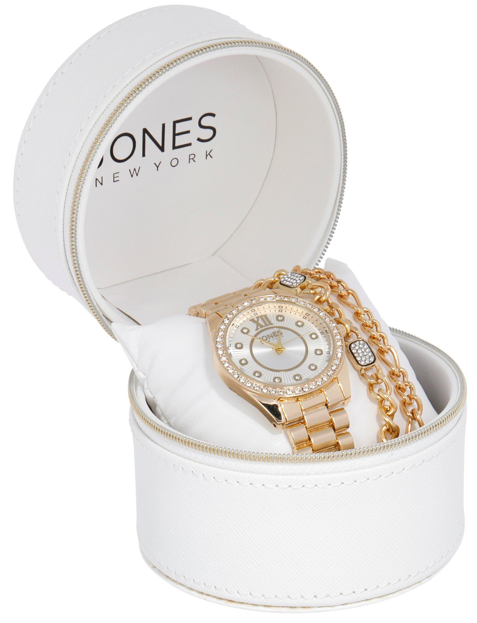Buy JONES NEW YORK, Jones New York Womens 3-Piece Boxed Watch Set