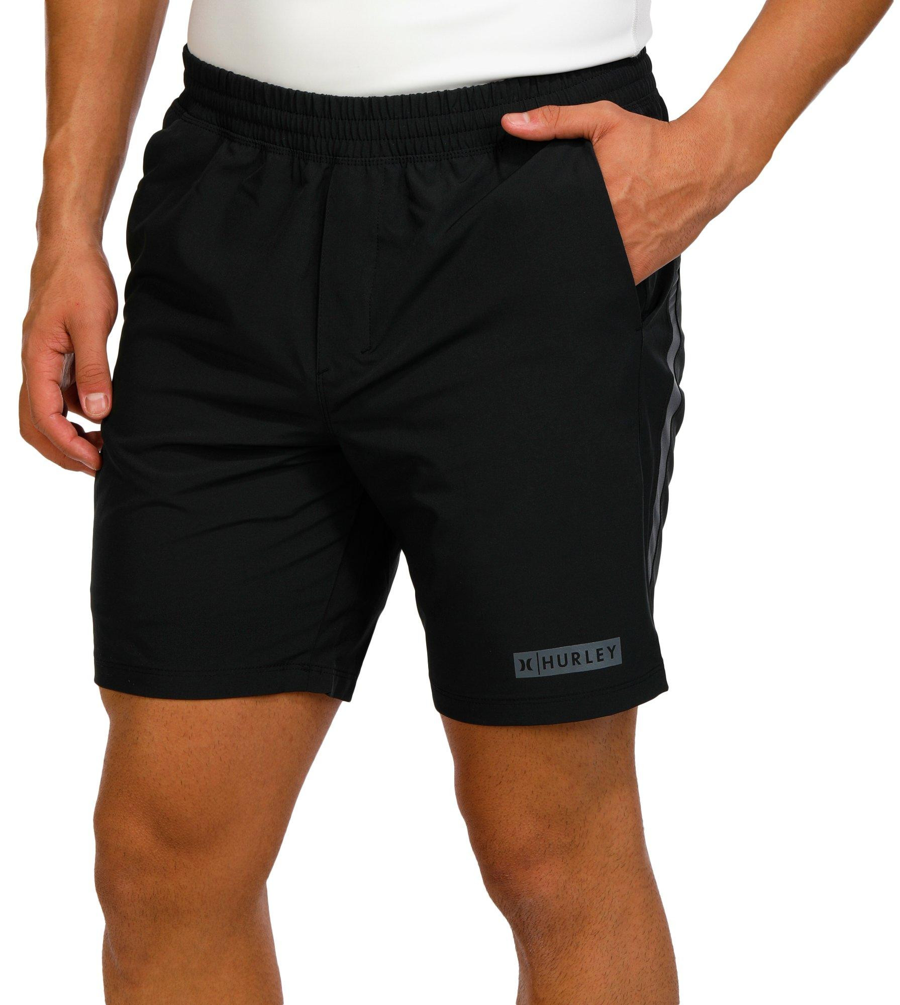 Buy Hurley, Hurley Mens Exist Block Logo Warmup Shorts Online